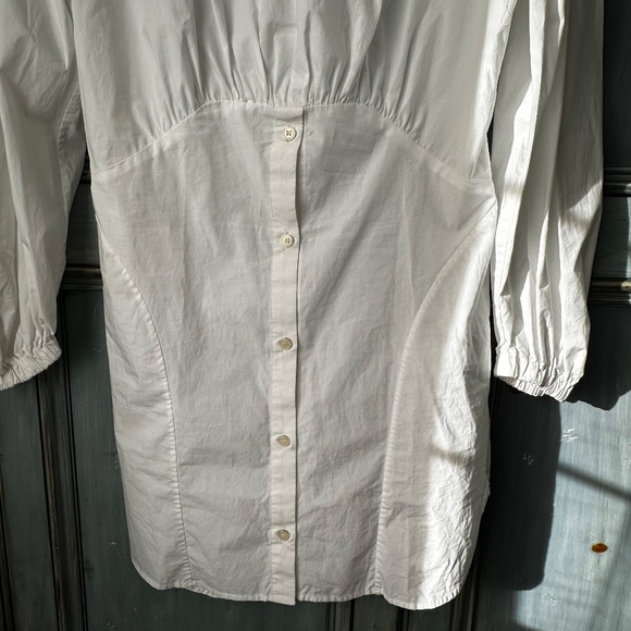 Rachel Comey White Cotton Mini Dress Size 4 - Picture 5 of 9